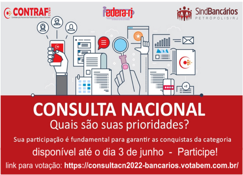 Consulta Nacional ajuda a definir reivindicações dos bancários