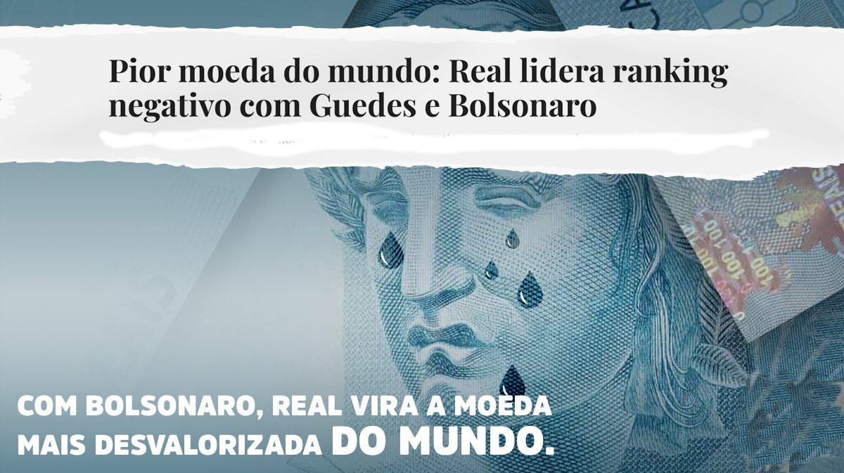 Brasil de Bolsonaro faz nota de R$ 100 valer apenas R$ 13,43