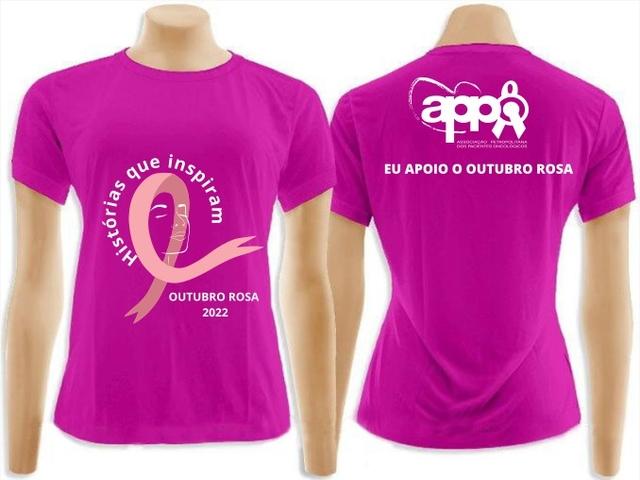 Camisas do Outubro Rosa já estão à venda