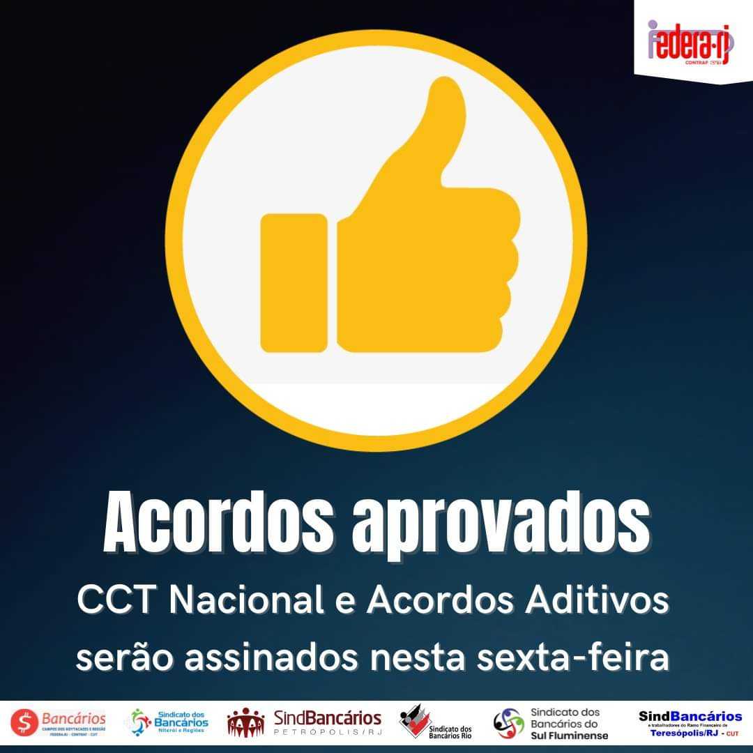 Bancários aprovam nova convenção de trabalho