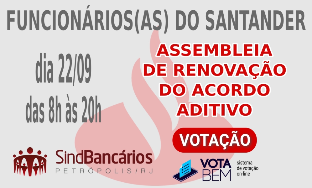 Assembleia para aprovação de ACT do Santander